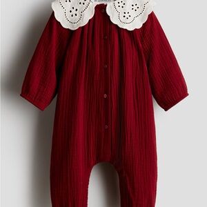 NWT H&M Adorables Collection NB One Piece with White Collar